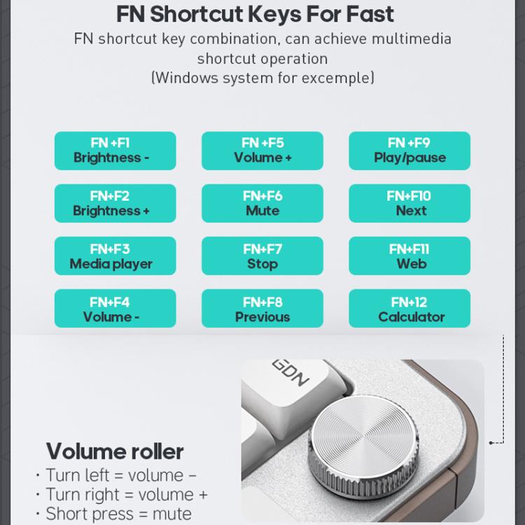 IMICE AN-800 Wireless Bluetooth Dual Mode Scissor Foot Structure Silent Keyboard
