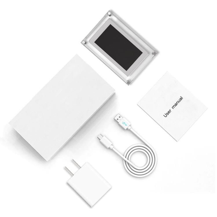 10.1 inch Transparent Acrylic Digital Photo Frame Video Picture Music Player Electronic Album Gift, US Plug, EU Plug, UK Plug, AU Plug