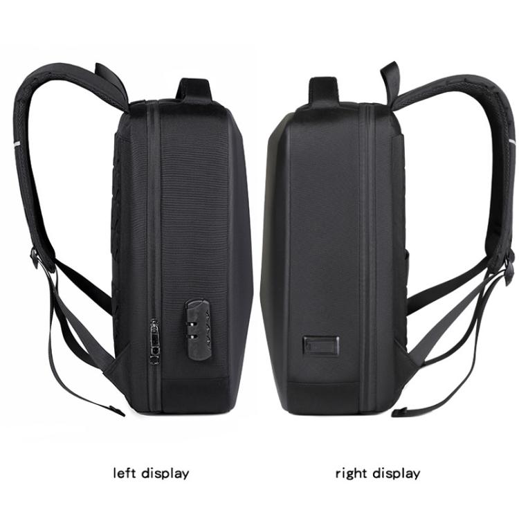 15.6-16.6 Inch Hard Shell Laptop Backpack with USB+Type-C Charging Ports Unisex Anti-Theft Business Travel Bag, Gray, Blue, Black, Airbag Gray, Airbag Blue, Airbag Black