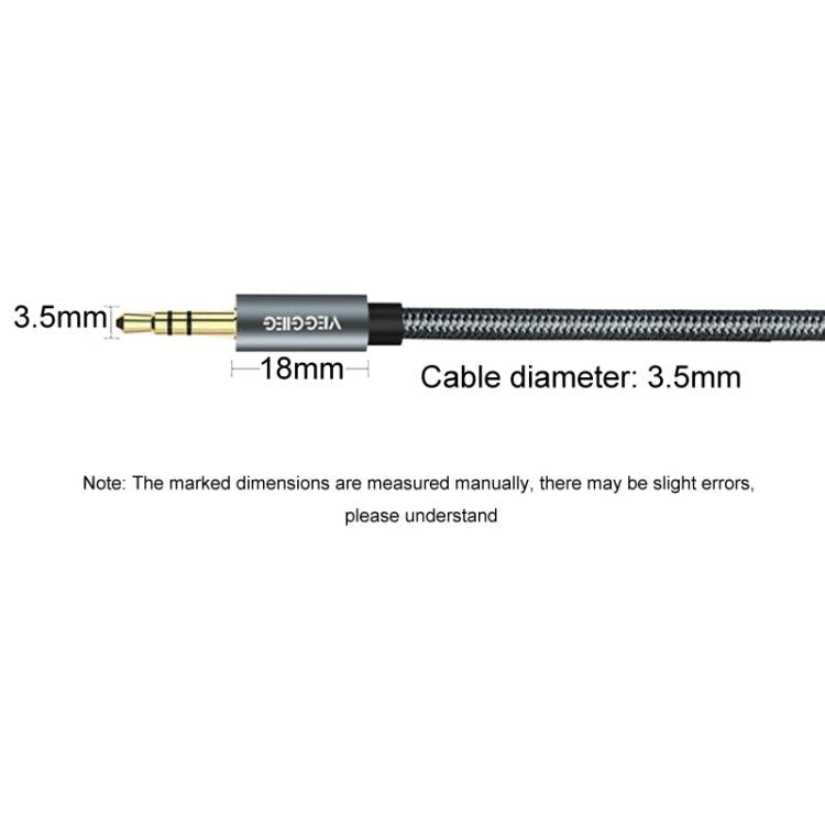 VegGieg Aux Car Audio Cable 3.5mm Male To Male Connection Cable For Phone Computer Stereo Amplifier Earphone, 1m, 2m, 3m, 5m