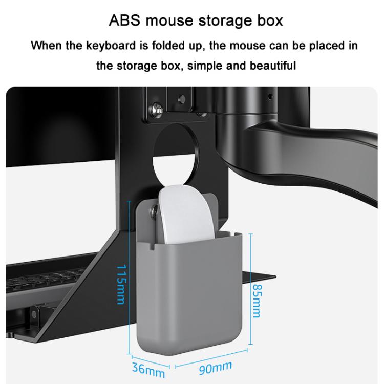 Monitor Bracket Industrial Equipment Cabinet Wall Mount All-In-One Stand Mouse Keyboard Bracket, WKS-1 21x60cm Tray Silver, WKS-1 21x60cm Tray Black, WKS-2 21x60cm Tray Silver, WKS-2 21x60cm Tray Black