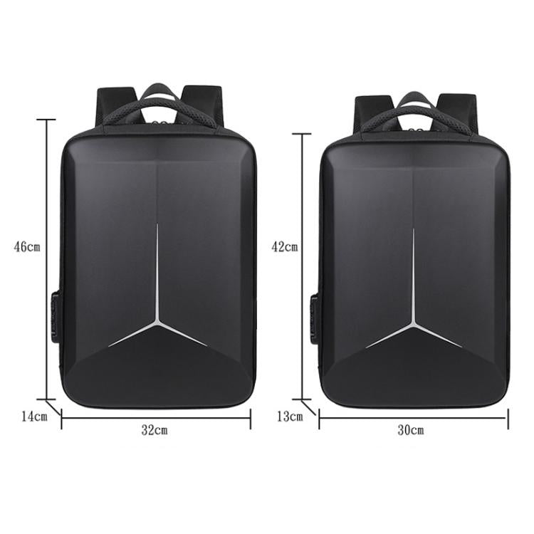 17.3-18 Inch Hard Shell Laptop Backpack with USB+Type-C Charging Ports Unisex Anti-Theft Business Travel Bag, Gray, Blue, Black, Airbag Black, Airbag Gray, Airbag Blue