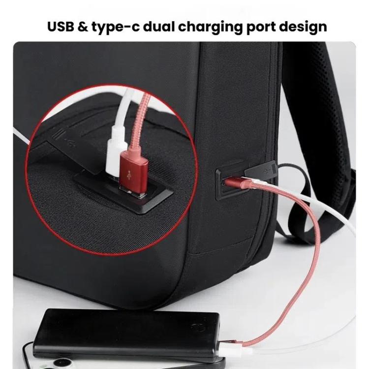 17.3-18 Inch Hard Shell Laptop Backpack with USB+Type-C Charging Ports Unisex Anti-Theft Business Travel Bag, Gray, Blue, Black, Airbag Black, Airbag Gray, Airbag Blue
