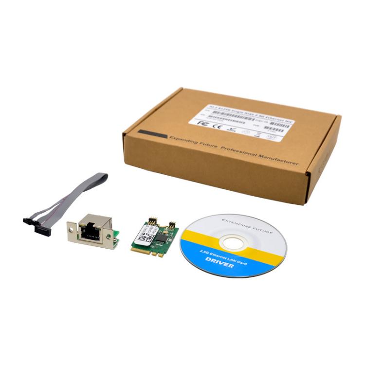 SUNWEIT ST7206 M.2 A+E RTL8125BG Single Port RJ45 2.5G Quad Speed Industrial Network Card, ST7206