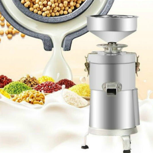 125/1500W Household Stainless Steel Refiner Large Capacity Slurry Separation Fresh Grinding Soymilk Tofu Machine, CN Plug(Silver)