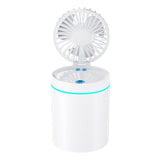 F98 Spray Cooling Desktop Fan – Portable Mini Humidifier with Colorful Lights for Bedroom & Office