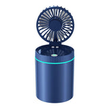 F98 Spray Cooling Desktop Fan – Portable Mini Humidifier with Colorful Lights for Bedroom & Office