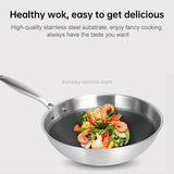 Household Honeycomb Stainless Steel Frying Pan Arch High Cover, Style