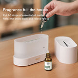 Flame Aroma Diffuser Night Light Humidifier – Essential Oil Diffuser with Realistic Flame Effect, Quiet Ultrasonic Mist & Ambient Light for Home, Office & Bedroom