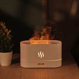 Flame Aroma Diffuser Night Light Humidifier – Essential Oil Diffuser with Realistic Flame Effect, Quiet Ultrasonic Mist & Ambient Light for Home, Office & Bedroom