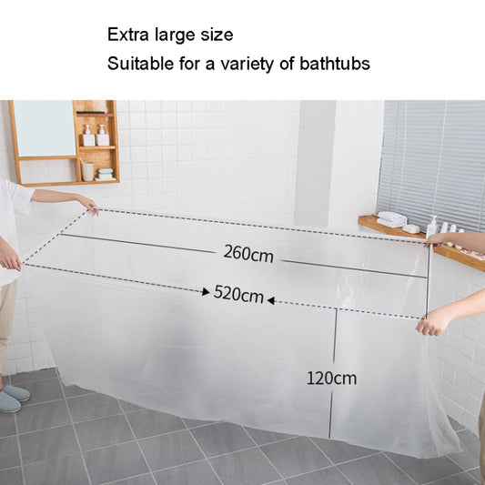 1pack Disposable Bath Bag Thickened Bath Tub Wood Barrel SPA Plastic Bag Film(120x260cm)