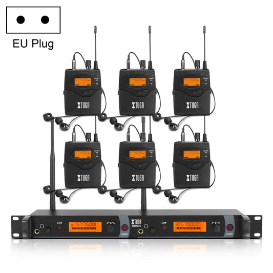 XTUGA IEM1200 Wireless Transmitter 6 Bodypack Stage Singer In-Ear Monitor System, Transmitter 6 Bodypack