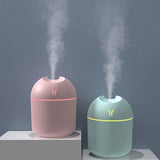 USB Mini Desktop Humidifier – Portable Car Air Humidifier with Colorful Night Light & Quiet Operation
