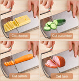 Stainless Steel Adjustable Cheese Slicer with Scale – Kitchen Bread Cutter & Divider Tool
