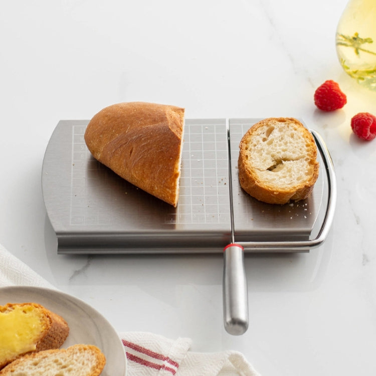 Stainless Steel Adjustable Cheese Slicer with Scale – Kitchen Bread Cutter & Divider Tool