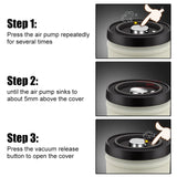 Kacheeg Vacuum Sealing Can – Pressed Storage Container for Coffee Beans, Tea, and Dry Goods