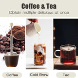 Stainless Steel Push-Type Coffee Brewing Filter – Reusable & Eco-Friendly