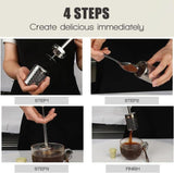 Stainless Steel Push-Type Coffee Brewing Filter – Reusable & Eco-Friendly