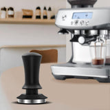 Scale Horizontal Constant Pressure Coffee Grinder Stretching Powder Press Hammer,Black Flat Bottom(51mm)