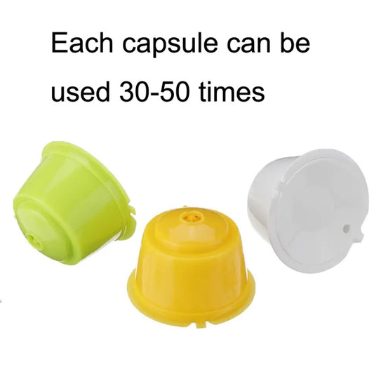 2 Sets Reusable Coffee Capsule Filter Cups for Dolce Gusto Machines – Eco-Friendly Refillable Pods