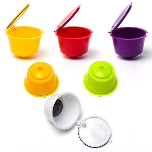2 Sets Reusable Coffee Capsule Filter Cups for Dolce Gusto Machines – Eco-Friendly Refillable Pods