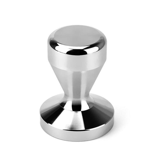Stainless Steel Coffee Tamper – Flat Bottom Espresso Powder Press Hammer for Barista Brewing