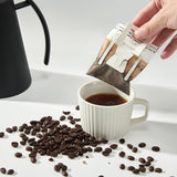 50pcs /Pack Ear-mounted Coffee Filter Portable Drip Coffee Filter Paper Coffee Powder Filter Bag