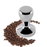 Stainless Steel Coffee Tamper – Flat Bottom Espresso Powder Press Hammer for Barista Brewing