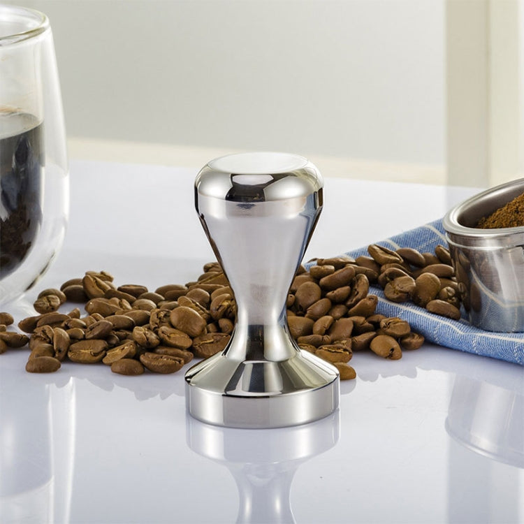 Stainless Steel Coffee Tamper – Flat Bottom Espresso Powder Press Hammer for Barista Brewing