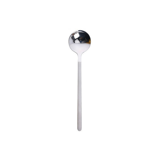 Mini Stainless Steel Coffee Spoon – Round Shape Dessert & Dining Spoon for Kitchen, Tea, and Coffee Accessories