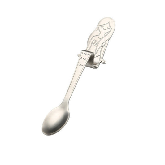 Creative Mermaid Handle Coffee Spoon – Stainless Steel Dessert & Tea Flatware