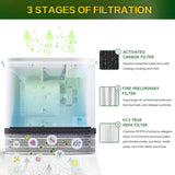 2PCS Replacement Combined Filter for RENPHO RP-A068 Air Purifier – HEPA & Activated Carbon Filter Set