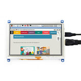 WAVESHARE 5 Inch HDMI LCD (G) 800x480 Touch Screen  for Raspberry Pi Supports Various Systems