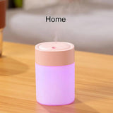 200ml Dazzling Mini USB Humidifier – Portable Desktop & Car Air Humidifier with Colorful Lights, Quiet Operation