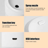 200ml Dazzling Mini USB Humidifier – Portable Desktop & Car Air Humidifier with Colorful Lights, Quiet Operation