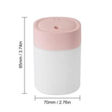 200ml Dazzling Mini USB Humidifier – Portable Desktop & Car Air Humidifier with Colorful Lights, Quiet Operation
