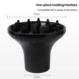 Hair Dryer Diffuser Hair Salon Styling Hair Dryer Cover Curler Large Wind Hood(Black Classic)