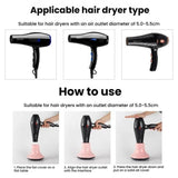 Hair Dryer Diffuser Hair Salon Styling Hair Dryer Cover Curler Large Wind Hood(Black Classic)