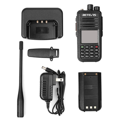 جهاز اتصال لاسلكي RETEVIS RT3S 136-174 ميجا هرتز + 400-480 ميجا هرتز 3000 قناة DMR محمول باليد، جهاز اتصال لاسلكي رقمي ثنائي الاتجاه، RT3S