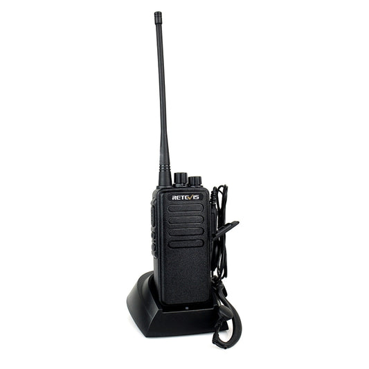جهاز لاسلكي محمول RETEVIS RT1 بقوة 10 واط UHF بتردد 400-520 ميجاهرتز و16 قناة، قابس أمريكي RT1 بتردد 400-520 ميجاهرتز، قابس أوروبي RT1 بتردد 400-520 ميجاهرتز