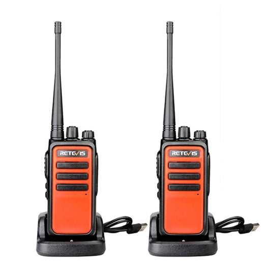 زوج واحد من جهاز الاتصال اللاسلكي المحمول RETEVIS RT666 PMR446 16CHS ثنائي الاتجاه بدون ترخيص، قابس الاتحاد الأوروبي، RT66
