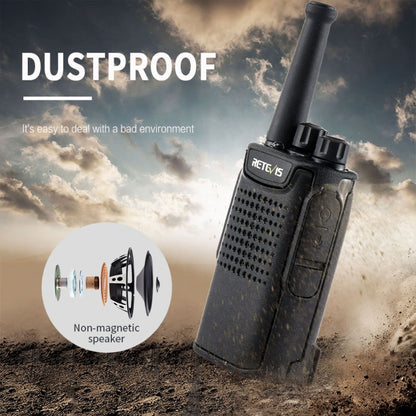 RETEVIS RT67 0.5W PMR446 16CHS Two Way Radio Mini Handheld Walkie Talkie, EU Plug, RT67, EU Plug