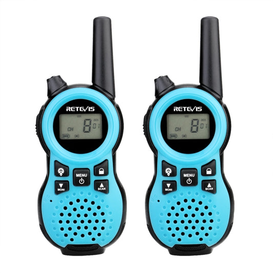 1 Pair RETEVIS RT38 US Frequency 22CHS FRS License-free Children Handheld Walkie Talkie, RT38 (Blue), RT38 (Red)