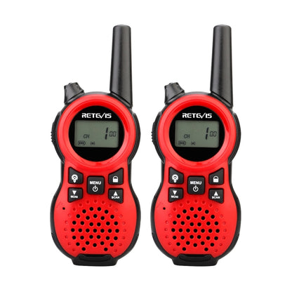 1 Pair RETEVIS RT38 US Frequency 22CHS FRS License-free Children Handheld Walkie Talkie, RT38 (Blue), RT38 (Red)