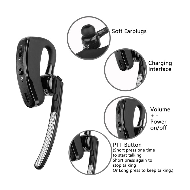 جهاز لاسلكي RETEVIS RB637 EU Frequency PMR446 16CHS بدون ترخيص، لاسلكي ثنائي الاتجاه، لاسلكي محمول بتقنية البلوتوث، RB637