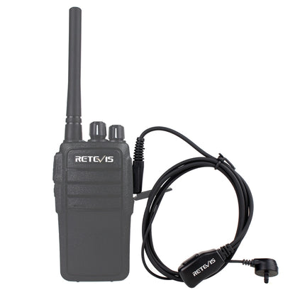 سماعة أذن داخلية مزودة بأنبوب صوتي وميكروفون ومكبر صوت ثنائي السنون من RETEVIS C9003، C9003