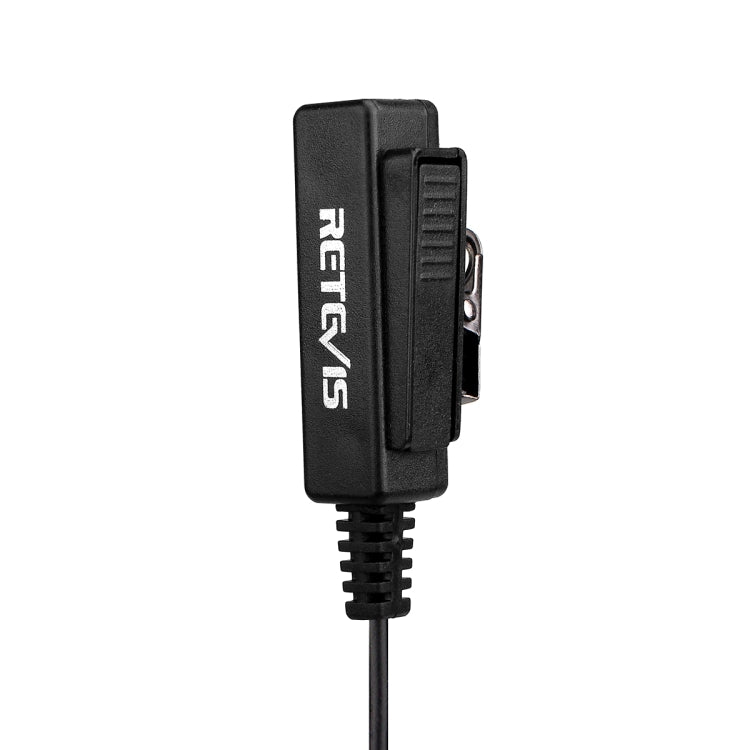سماعة أذن مزودة بأنبوب صوتي سري مزود بمشبك طويل من RETEVIS TK 2 دبوس لسماعات H-777 / RT-5R / RT-5RV / RT-B6، مشبك طويل من TK