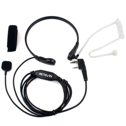 ميكروفون سماعة أذن أنبوبي صوتي سري من RETEVIS TK Throat PTT لأجهزة H-777 / RT-5R / RT-5RV / RT-B6، TK Throat