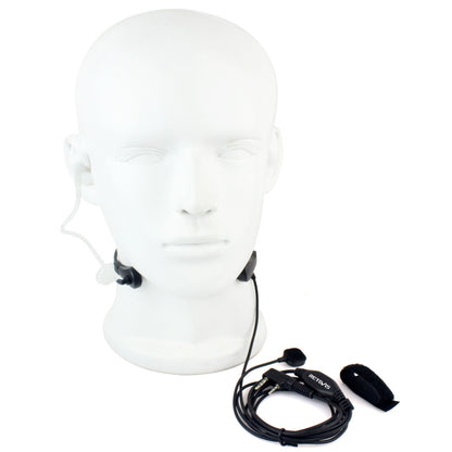 ميكروفون سماعة أذن أنبوبي صوتي سري من RETEVIS TK Throat PTT لأجهزة H-777 / RT-5R / RT-5RV / RT-B6، TK Throat
