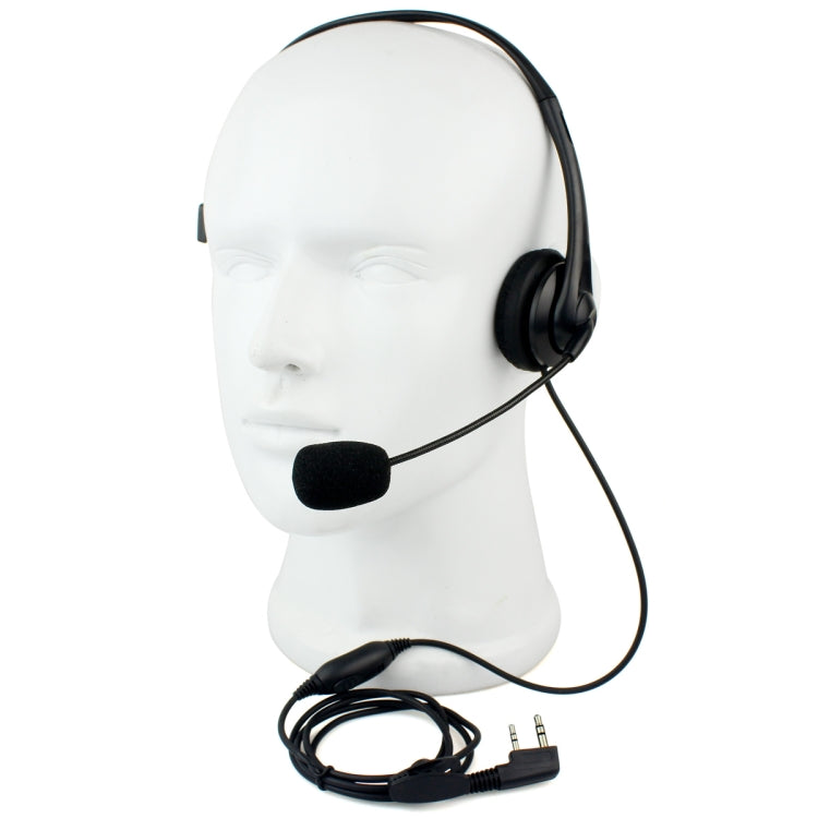 ميكروفون سماعة الرأس RETEVIS TK ثنائي السنون PTT لأجهزة H-777 / RT-5R / RT-5RV / RT-B6، TK